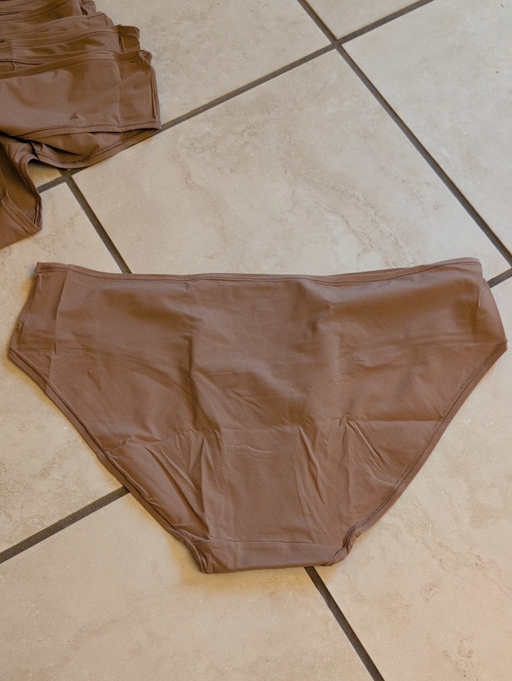 NEW Quince 6-pack Panties Second Skin Hipster Brief Mocha Tan Brown XL - Picture 4 of 13
